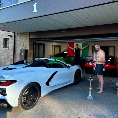 Bought our first two cars and moved into a villa